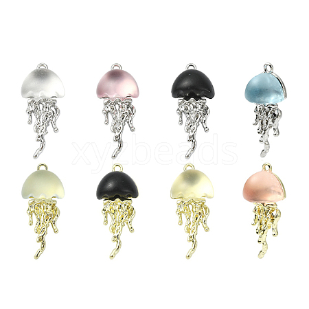 10Pcs 2 Colors Rack Plating Alloy Pendants FIND-YW0011-29-1