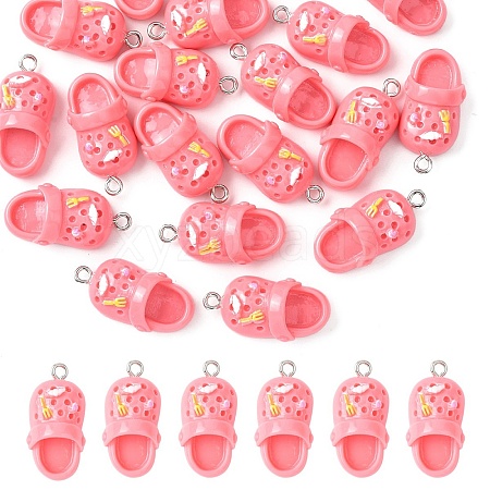 20Pcs Opaque Resin Pendants RESI-YW0005-49A-1