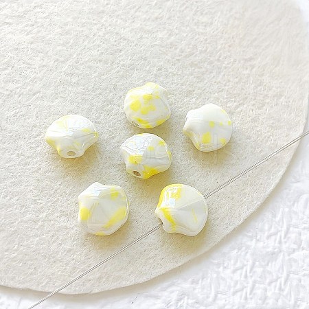 Shell Shape Handmade Porcelain Beads X1-PORC-E022-01C-1