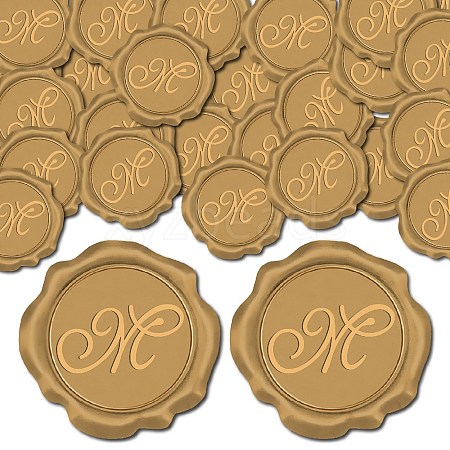 CRASPIRE 100Pcs Adhesive Wax Seal Stickers DIY-CP0009-47D-1