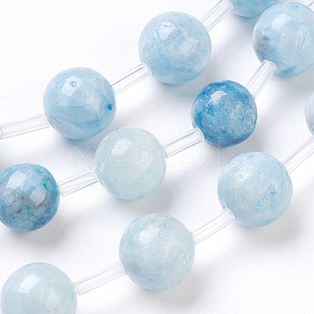 Natural Celestite/Celestine Beads Strands G-I203-A-10mm-1