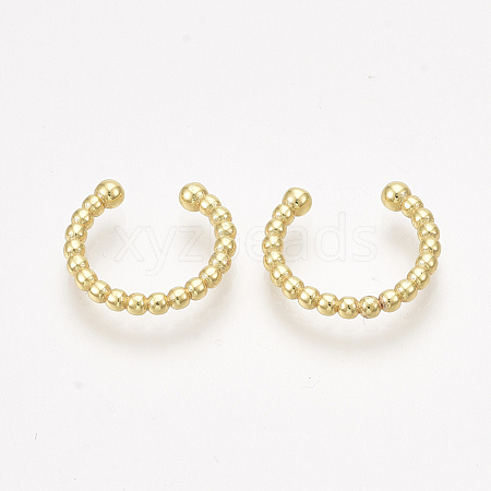 Brass Cuff Earrings EJEW-S201-185-1