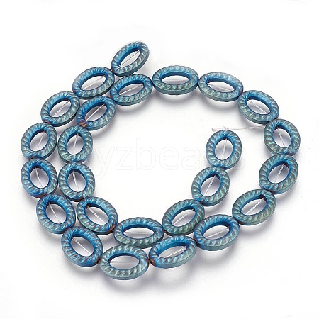 Electroplated Non-magnetic Synthetic Hematite Beads Strands G-P392-P07-1