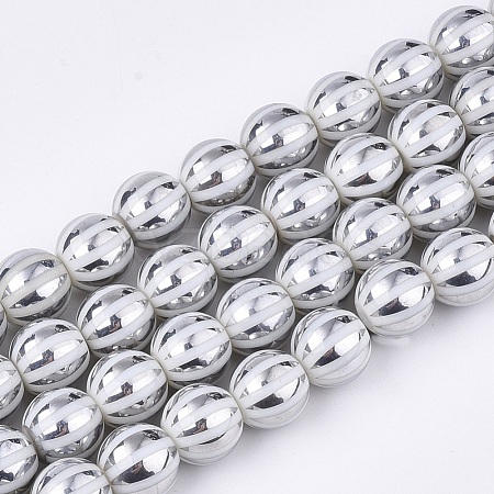 Electroplate Glass Beads Strands EGLA-S177-11B-07-1