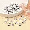 Brass Rhinestone Spacer Beads X-RSB036NF-03-2