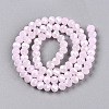 Electroplate Glass Beads Strands LS-EGLA-A044-J6mm-A02-4