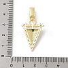 Brass Micro Pave Cubic Zirconia European Dangle Pendants KK-U047-17G-02-3