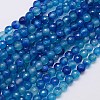 Natural Agate Beads Strands G-G580-6mm-05-1