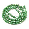 Opaque Solid Color Electroplate Glass Beads Strands EGLA-N013-P4mm-B04-2