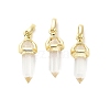 Natural Quartz Crystal Double Terminal Pointed Pendant G-H097-01G-02-1