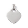 Non-Tarnish 304 Stainless Steel Pendants STAS-G284-19P-1