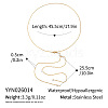 304 Stainless Steel and Natural Freshwater Pearl Tassel Y-shaped Lariat Necklaces for Women OF8673-6