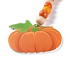 Thanksgiving Day Theme Wooden Beaded Pendant Decorations HJEW-K036-01A-3