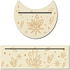 2Pcs 2 Style Natural Wood Card Stand for Tarot DJEW-GF0001-23-1
