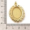 Religion Themed Rack Plating Brass Micro Pave Cubic Zirconia Pendants KK-L226-007G-03-3