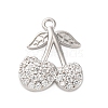 Brass Micro Pave Cubic Zirconia Pendants KK-F895-18A-P-1