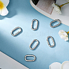 6Pcs Stainless Steel Spring Gate Rings STAS-BBC0008-34C-4