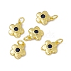 Rack Plating Brass Cubic Zirconia Charms KK-C007-23G-01-2