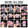 Clear PVC Candy Gift Packaging Boxes with Ribbon & Artificial Flower CON-TAC0001-20D-6