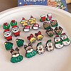Christmas Theme Resin Stud Earrings EJEW-C170-01-1
