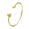 Rack Plating Brass Cuff Bangles BJEW-P336-11G-1