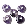 Natural Amethyst Hollow Pendants G-C167-06H-1