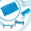 Polyester Pleated Lace Trim OCOR-WH0109-101-10