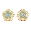 Brass Clear Cubic Zirconia Beads KK-B186-01G-03-1