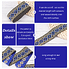 Ethnic Style Embroidery Polyester Ribbons OCOR-WH0060-56B-4
