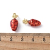 Brass Enamel Charms KK-D336-06G-08-3