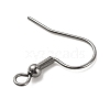316 Stainless Steel Earring Hooks STAS-G257-01B-3