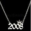 Crown Birth Year 201 Stainless Steel Pendant Necklaces for Women FS-WG4E8F2-69-1