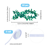 Plastic Leaf Napkin Rings AJEW-WH0528-94-2