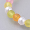 Acrylic Imitated Pearl  Stretch Kids Bracelets BJEW-JB04570-2