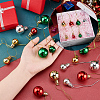 AHADERMAKER 80Pcs 8 Style Christmas Ball Plastic Hanging Ornament AJEW-GA0006-02-3