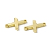 Rack Plating Brass Letter Connector Charms KK-C007-38G-X-3