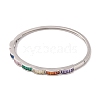 Brass Pave Colorful Cubic Zirconia Hinged Bangles for Women BJEW-S147-32P-A-2