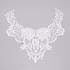 Milk Silk Embroidered Floral Lace Collar DIY-WH0260-06A-1