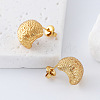 304 Stainless Steel C-Shaped Stud Earrings for Women RS8571-2
