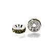 Brass Grade A Rhinestone Spacer Beads RB-A014-Z8mm-09S-3