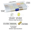 DIY Round Glass Beads Bracelets Making Kits SEED-FS0001-34-4
