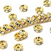 Brass Rhinestone Spacer Beads RB-A014-Z8mm-28G-1