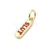 Brass Enamel Charms KK-P338-01G-A02-2