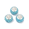 Alloy Rhinestone Clay Pave Beads ALRI-D300-03S-11-1