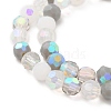 Electroplate Glass Beads Strands EGLA-P048-A03-3