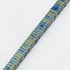 Electroplate Non-magnetic Synthetic Hematite Heishi Beads Strands G-J171B-4x4mm-04-3