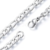 Men's 201 Stainless Steel Figaro Chains Necklace NJEW-N050-A08-5-50P-2