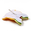 Christmas Bell Cloth Snap Hair Clips LS-PHAR-G003-10-3