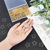 CREATCABIN 150Pcs Star Brass Linking Rings KK-CN0001-03-3