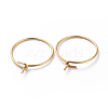 316 Surgical Stainless Steel Hoop Earrings Findings STAS-K146-039-35mm-G-2